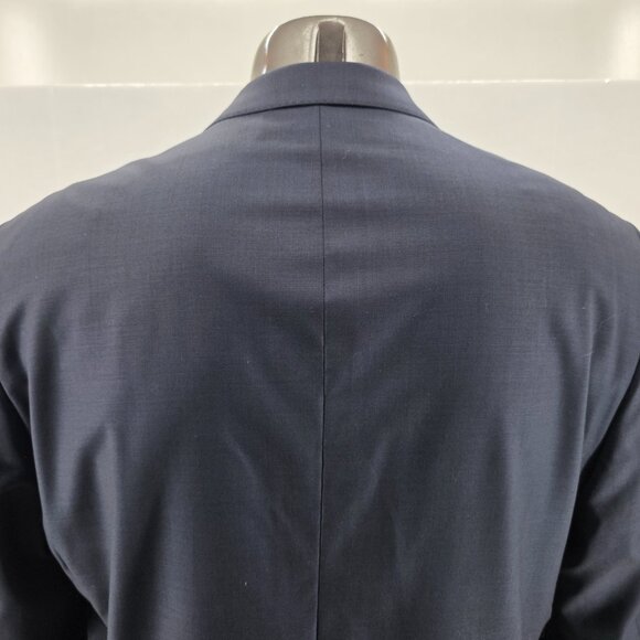 Peter Millar Men's 46R Blue Wool Sport Coat Blazer Jacket Classic Fit - Picture 3 of 16